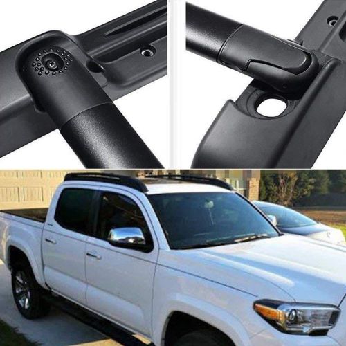  Black Younar 53 Roof Rack Cross Bar Car Top Luggage Carrier Cargo Side Rails Adjustable Aluminum Universal for Toyota Tacoma Double Cab 2005-2018