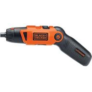 BLACK+DECKER Electric Screwdriver, Cordless, 180 RPM, 3.6V, Spindle Lock with Pivoting Handle, Charger and 2 Hex Shank Bits Included (Li2000)