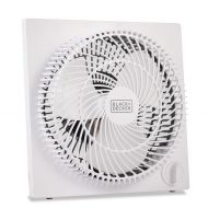 Black & Decker 9 inches Frameless Tabletop Box Fan, White