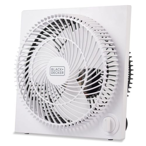  Black & Decker 9 inches Frameless Tabletop Box Fan, White