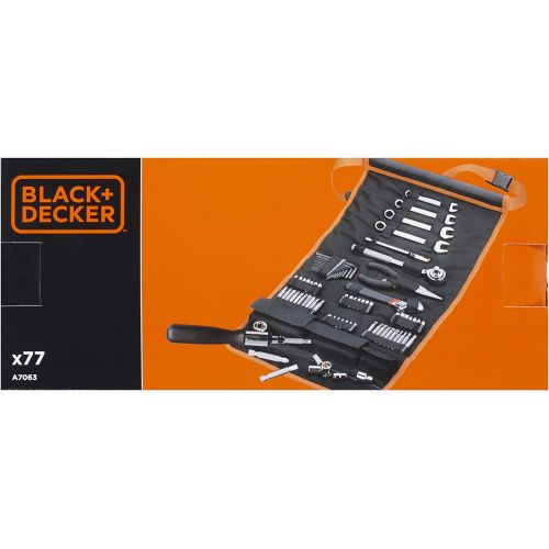  black + Decker A7063-QZ Socket with 77 pieces - tool accessories