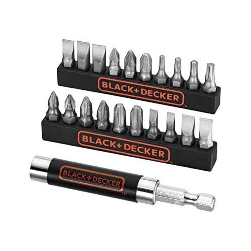  Black & Decker A7074-XJ 21 Piece Screwdriver Bit Set + Bit Holder