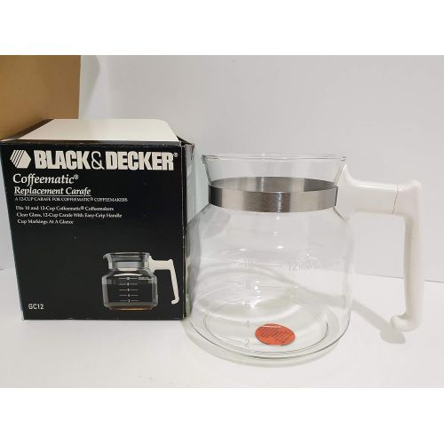  Black & Decker Coffeematic Replacement Carafe GC12, White