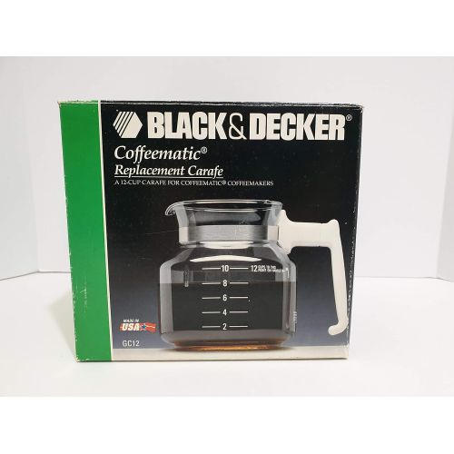  Black & Decker Coffeematic Replacement Carafe GC12, White