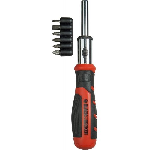  Black&Decker BDHT0-62129 - Ratchet Screwdriver with 6 Interchangeable Heads