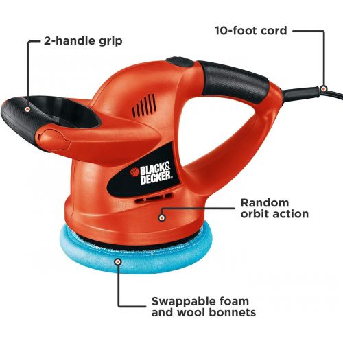  BLACK+DECKER 6-inch Random Orbit Waxer/Polisher (WP900)