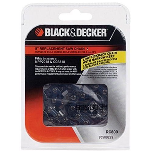  Black & Decker Black and Decker CCS818 & NPP2018 Saw 2 Pack 8-Inch Saw Chain # RC800-2PK