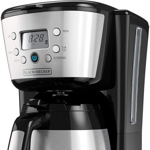  BLACK+DECKER CM2036S 12-Cup Thermal Coffeemaker, BlackSilver