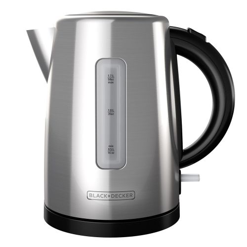  Black & Decker BLACK+DECKER 1.7L Cordless Kettle, Silver, KE2000SD