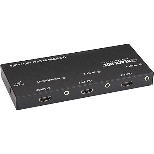  Black Box 1 x 2 HDMI Splitter with Audio