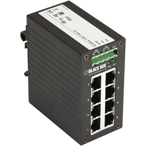  Black Box LGH008A 8-Port Gigabit Industrial Unmanaged Switch