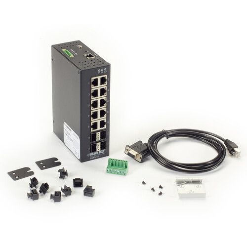  Black Box Gigabit Ethernet Extreme Temperature Managed Switch