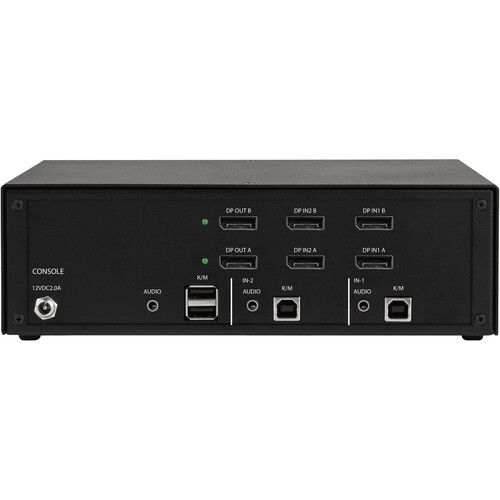  Black Box 2-Port Dual-Monitor DisplayPort Secure KVM Switch