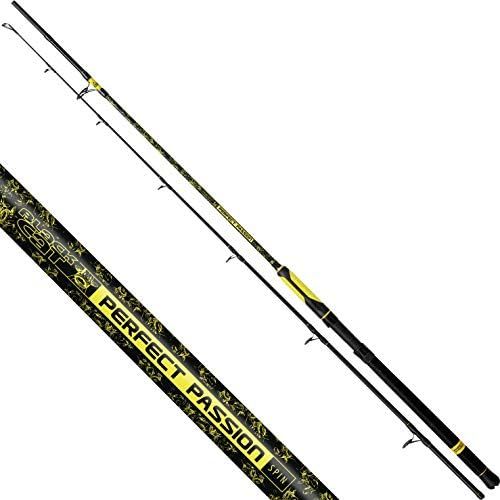  [아마존베스트]Black Cat Premium Catfish Rod Perfect Passion Spin Fishing Rod Spinning Rod Catfish Fishing Catfish Rod Casting Weight 60-200 g Black/Yellow 2.70 m