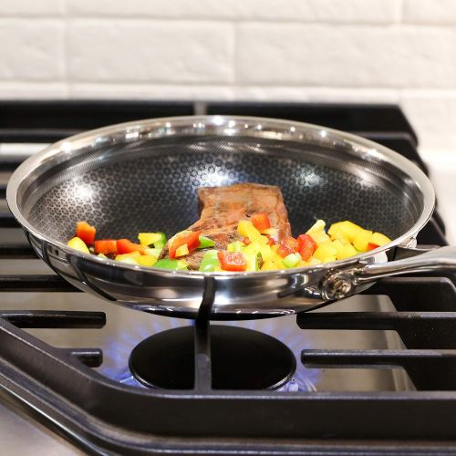  Frieling BC132 Black Cube Hybrid Nonstick Cookware Fry Pan, 12.5, Stainless