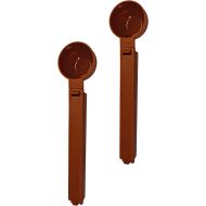 Black Duck Brand Set of 6 Coffee Toned Coffee Ground Scoopers 1 1/4 TBSP Scoop With Bag Clip! A Must-Have for Any Coffee Lover! (6)