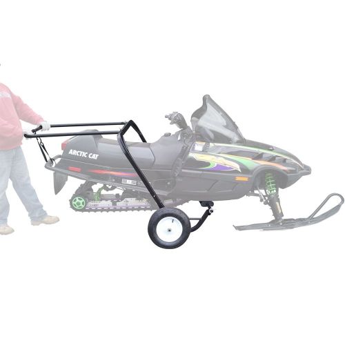  Black Ice Snowmobile Dolly Cart, Hoist & Lift with Large Pneumatic Wheels