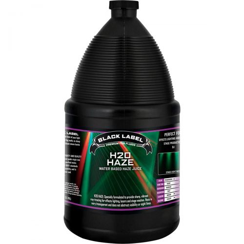  Black Label},description:Specially formulated to provide sharp, vibrant ray-tracing for effects lighting, lasers, and Hastage washes. Haze is very transparent and does not obstruct