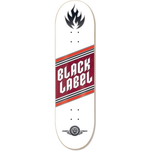  Black Label Skateboards Black Label Skateboard Deck Top Shelf Knockout Burgundy Stain 8.25 x 32.12