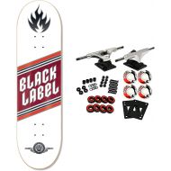 Black Label Skateboards Black Label Skateboard Complete Top Shelf Knockout Burgundy Stain 8.25 x 32.12