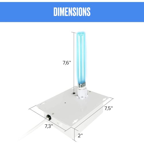  Black Magic 3D UV Germicidal HVAC Ultraviolet Air Duct Sanitizer UVC Air Purifier - 1 Bulb - 13 Watts 120 V Lamp