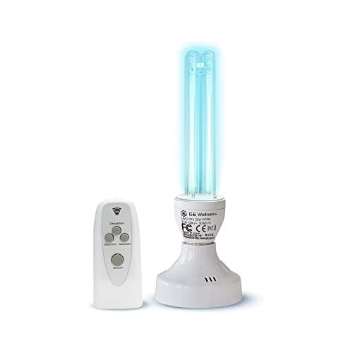  Black Magic 3D Ozone UV Germicidal Light Sanitizer UVC Ultraviolet Lamp E26 Bulb with Stand and Remote Lamp