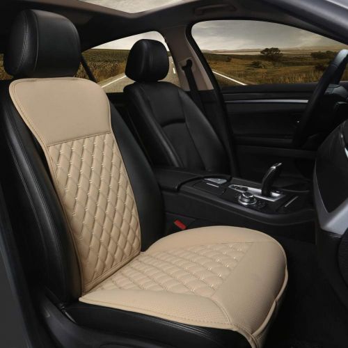  [아마존핫딜][아마존 핫딜] Black Panther Car Seat Covers, Luxury Car Protector,Universal Anti-Slip Driver Seat Cover with Backrest(1PC,Beige)