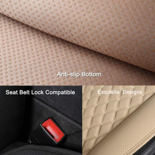  [아마존핫딜][아마존 핫딜] Black Panther Car Seat Covers, Luxury Car Protector,Universal Anti-Slip Driver Seat Cover with Backrest(1PC,Beige)