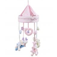 Black Temptation Baby Crib Rotatable Bed Bell, Baby Musical Mobile [Rabbit and Bear]