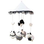 Black Temptation Crib Mobile, Baby Bed Bell, Music Rotating Bed Bell [Cute Cow]