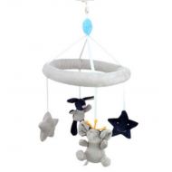 Black Temptation Baby Crib Bell, Rotatable Musical Mobile, Baby Gift [Rabbit and Elephant]