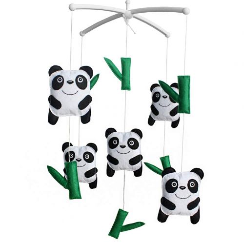  Black Temptation Baby Musical Toys Crib Dreams Mobile Crib Hanging Bell Panda