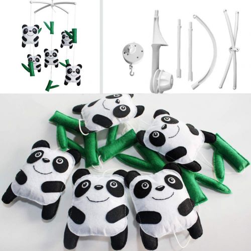  Black Temptation Baby Musical Toys Crib Dreams Mobile Crib Hanging Bell Panda