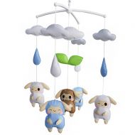 Black Temptation Cute Gift, Infants Musical Mobile, Animal Friends Series, [Cartoon Lambs]