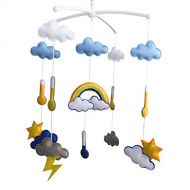 Black Temptation Creative Hanging Toys, Rotatable Crib Mobile, [Weather Theme Design]