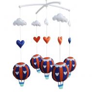 Black Temptation [Tour Around] Creative Crib Musical Mobile, Hanging Toys, Hot-air Balloon