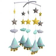 Black Temptation Infant Boys Non-Woven Fabric Toys [Rocket] Crib Musical Mobile