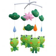 Black Temptation [Lotus and Frog] Pretty Decor Handmade Toy, Musical Mobile