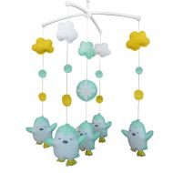 Black Temptation Wind-up Musical Mobile, Handmade Hanging Toy [Baby Penguin] Bed Bell