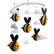 Black Temptation [Bee, Spring] Infant Musical Mobile, Nursery Mobile, Baby Mobile