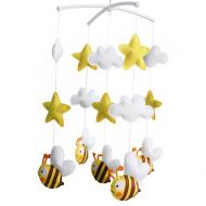 Black Temptation [Cute Bee] Exquisite Hanging Toys - Crib Decoration Musical Mobile