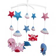 Black Temptation Starts Baby Mobile, Musical Baby Mobile, Baby Crib Mobile, Aquatic Creatures