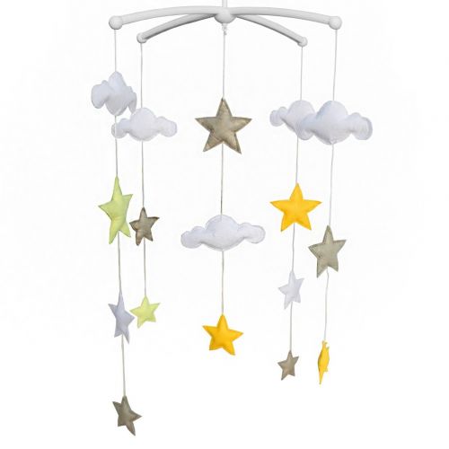  Black Temptation [Shiny Star] Handmade Baby Crib Bell Musical Mobile Colorful Decor