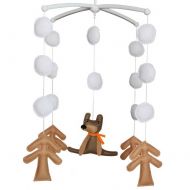 Black Temptation Hanging Baby Toys, Colorful Decor, Crib Mobile [Bear in The Forest, Brown]