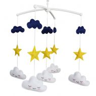 Black Temptation Crib Mobile, Handmade Colorful Toy, Cute and Creative Gift [Stars and Clouds]