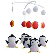 Black Temptation Cute Gift, Infants Musical Mobile, Creative Toys [Penguin] Rotatable Mobile