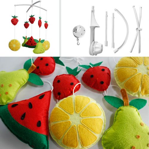  Black Temptation [Sweet Fruit] Handmade Toy Box Musical Baby Crib Mobile