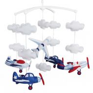 Black Temptation Baby Cloud Mobile, Musical Baby Mobile, Baby Crib Mobile, Aircraft