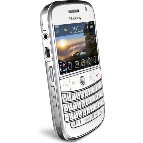 블랙베리 BlackBerry Bold 9000 Unlocked Phone with 2 MP Camera, 3G, Wi-Fi, GPS, and MicroSD Slot - International Warranty - White