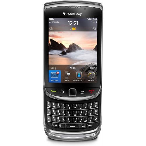 블랙베리 BlackBerry Blackberry 9800 Torch Unlocked Slider Qwerty Touch Screen 5 Mega Pixel Wifi Gps Color : Black